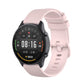 22mm rose pink silicone watch strap with small plaid texture, pin-and-buckle style
