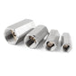 Pneumatic check valve set with hex threaded ports, metal bodies