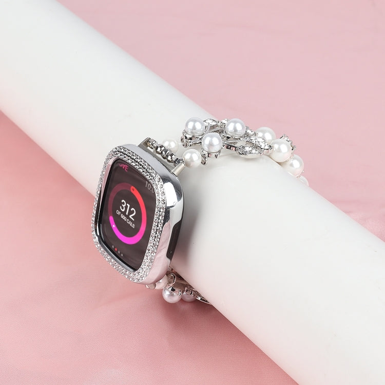 Pearl Bracelet Watch Band, For Fitbit Versa 3 / Sense