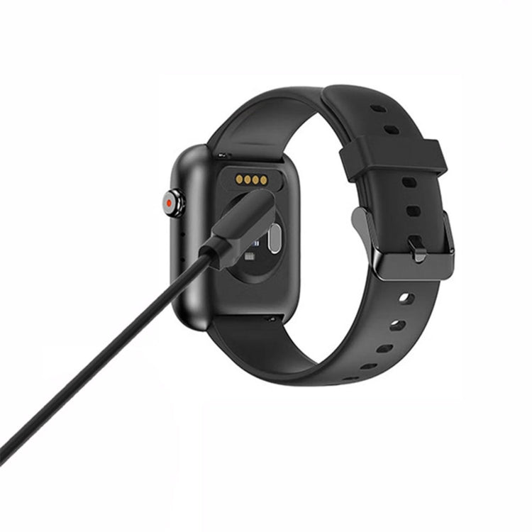 Magnetic charging cable attaching to watch charging points, USB-A plug shown