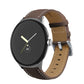 Pointed Tail Stitching Genuine Leather Watch Band, For Google Pixel Watch 5 / 4 / 3 / 2 / 1 41mm