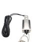 Metal mounting bracket and black release switch with attached black cable and looped cord