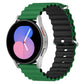 Universal Ocean Style Silicone Two Color Watch Band, 20mm, 22mm