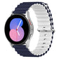 Universal Ocean Style Silicone Two Color Watch Band, 20mm, 22mm
