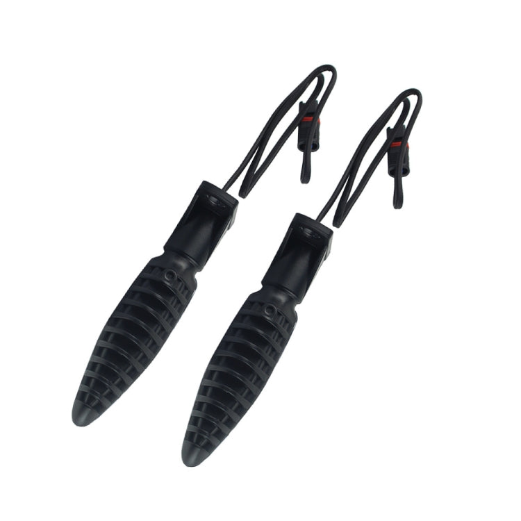 Pair of black LED turn signal lights with clear lens and black mounting cables
