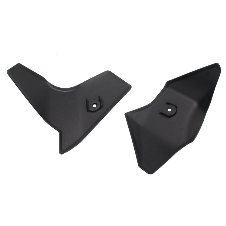 Black throttle guard covers with pre-drilled holes, two-piece set