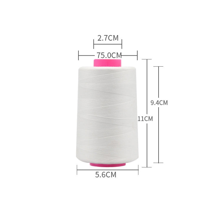 Thread spool dimensions: 5.6cm width, 11cm height, 9.4cm depth