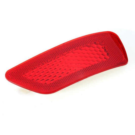 Rear bumper reflector lamp, red with textured honeycomb lens detail