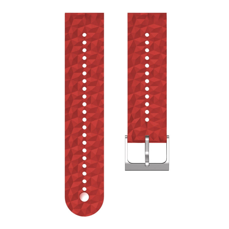 Rhombus Texture Silicone Watch Band, For Suunto 9