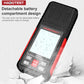 Temperature humidity meter with detachable battery compartment and clear LCD screen