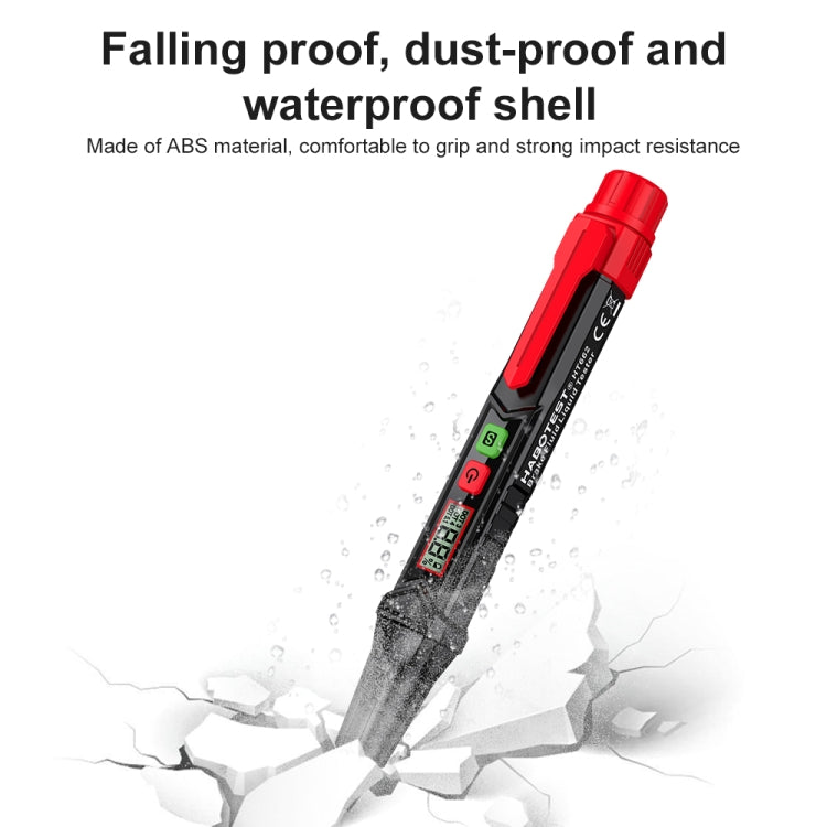 HABOTEST HT662 brake fluid test pen with red probe cover and black grip housing.