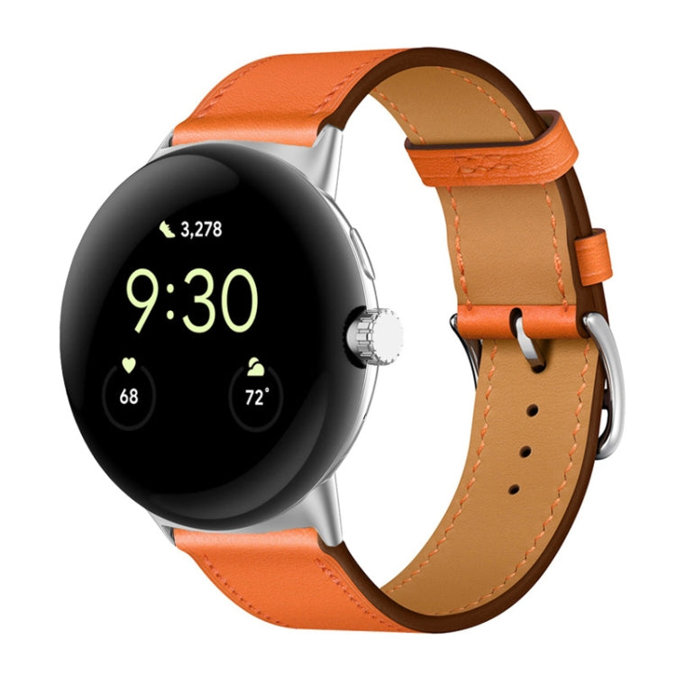 Genuine Leather Watch Band, For Google Pixel Watch 5 / 4 / 3 / 2 / 1 41mm