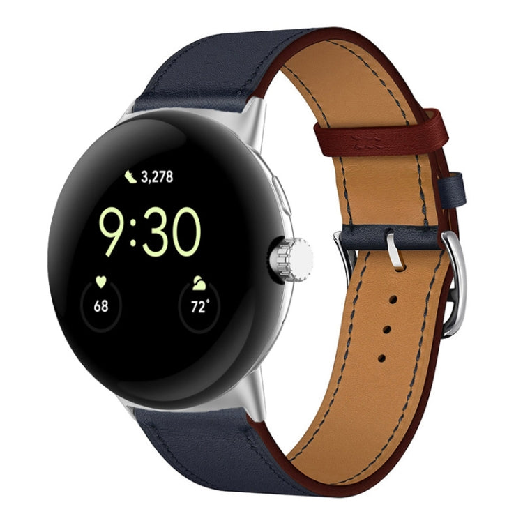 Genuine Leather Watch Band, For Google Pixel Watch 5 / 4 / 3 / 2 / 1 41mm