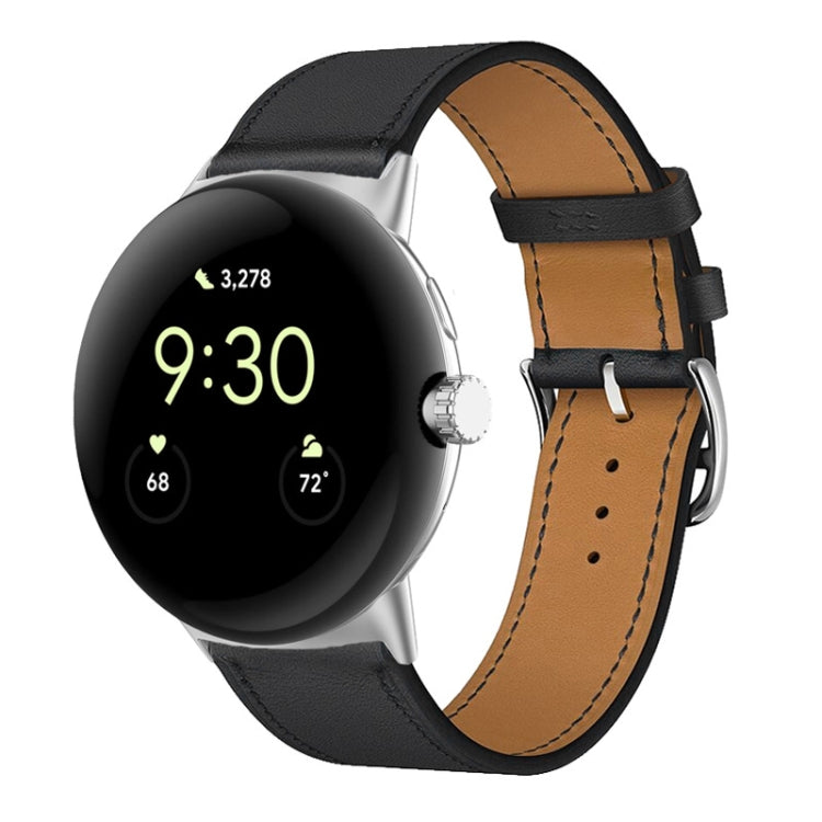 Genuine Leather Watch Band, For Google Pixel Watch 5 / 4 / 3 / 2 / 1 41mm