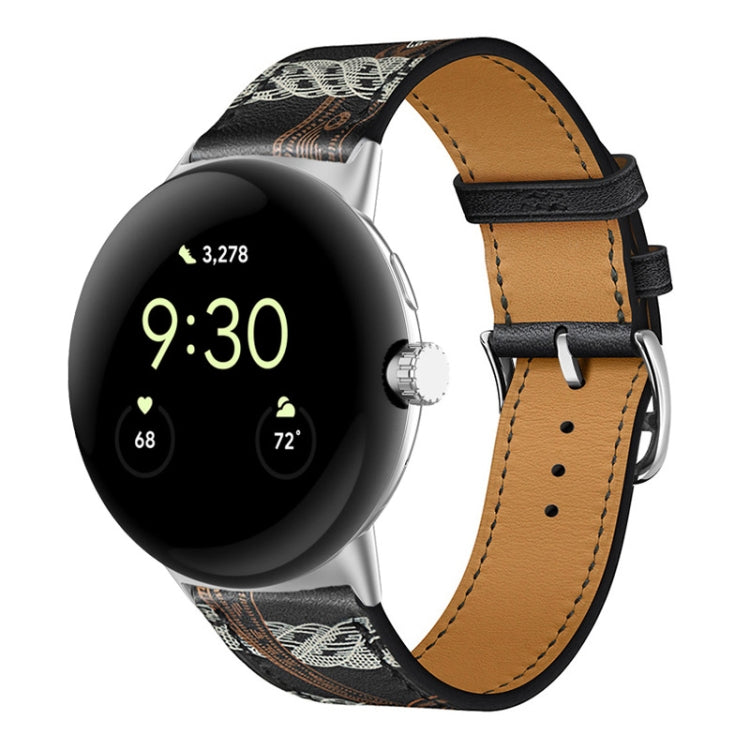 Genuine Leather Watch Band, For Google Pixel Watch 5 / 4 / 3 / 2 / 1 41mm