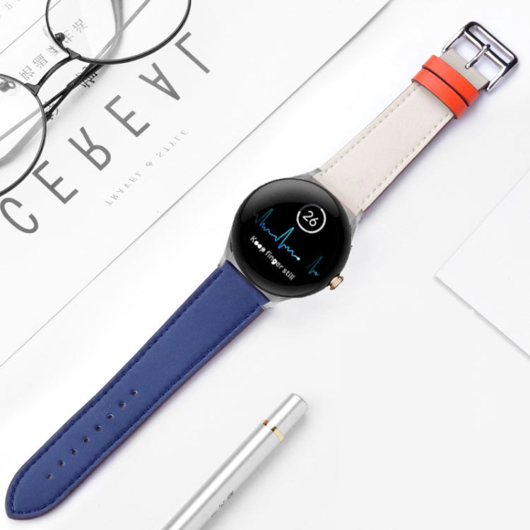 Genuine Leather Watch Band, For Google Pixel Watch 5 / 4 / 3 / 2 / 1 41mm