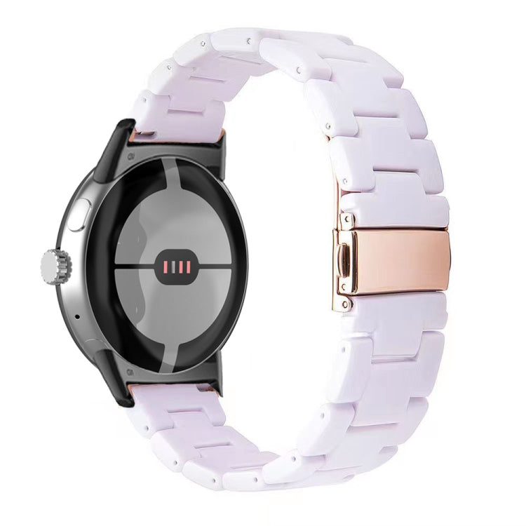 Three-beads Resin Watch Band, For Google Pixel Watch 5 / 4 / 3 / 2 / 1 41mm