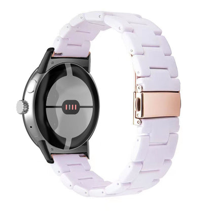 Three-beads Resin Watch Band, For Google Pixel Watch 5 / 4 / 3 / 2 / 1 41mm