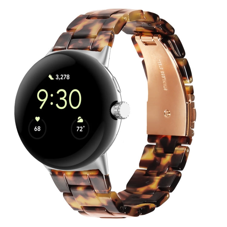Three-beads Resin Watch Band, For Google Pixel Watch 5 / 4 / 3 / 2 / 1 41mm