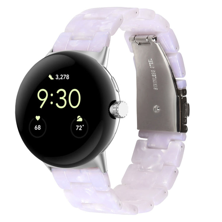 Three-beads Resin Watch Band, For Google Pixel Watch 5 / 4 / 3 / 2 / 1 41mm