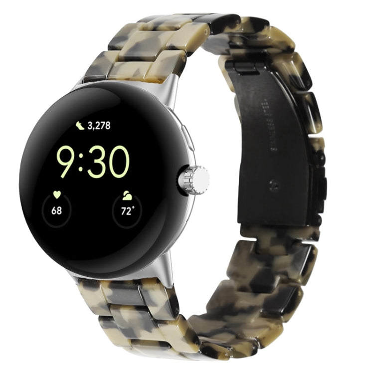 Three-beads Resin Watch Band, For Google Pixel Watch 5 / 4 / 3 / 2 / 1 41mm
