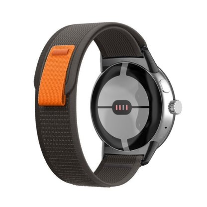 Loop Black Connector Nylon Watch Band, For Google Pixel Watch 5 / 4 / 3 / 2 / 1 41mm