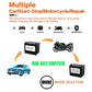 Battery smart charger with LCD screen and one-button mode selection panel.