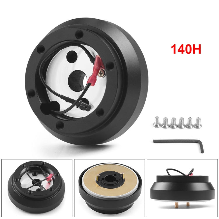 Nissan steering wheel connection base BX102480, black hub set with mounting screws, 140H