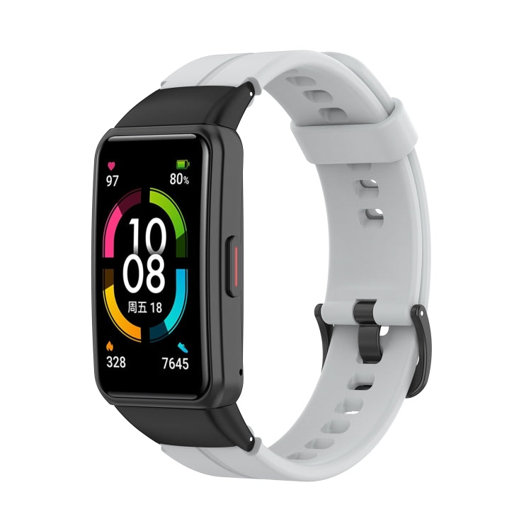 Solid Color Silicone Watch Band, For Honor Band 7
