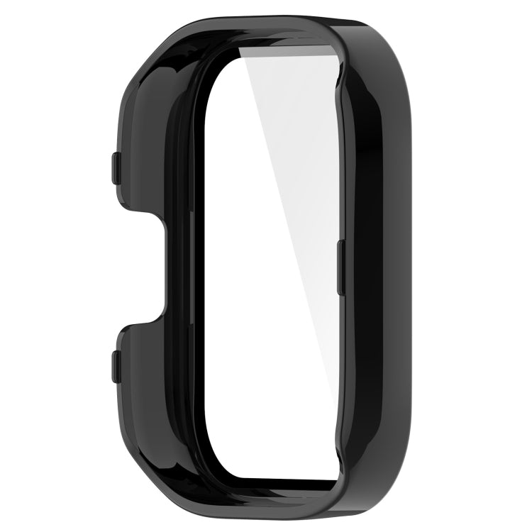 Black tempered film protective case side view with buttons cutouts