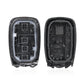 Car key fob remote shell interior components in open front and back cases