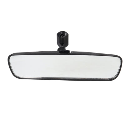 8-inch reflective auxiliary rearview mirror with black frame and central mounting bracket