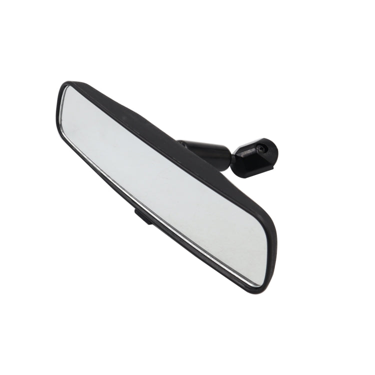 8-inch auxiliary rearview mirror side view with black housing and mounting arm