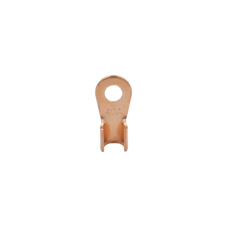 Copper ring terminal lug with center hole for car battery wiring