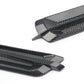 Close-up carbon pattern mesh hood air intake decorative stickers, vent openings
