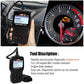 Ancel AD310 handheld OBD2 code reader showing diagnostic menu on screen