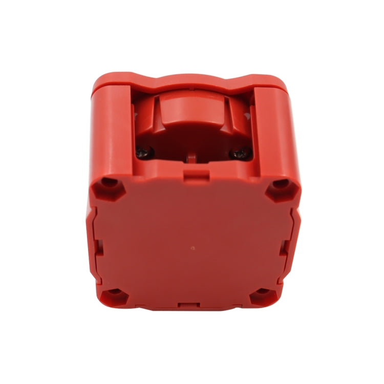 Red battery power off switch rear housing with open terminal compartment