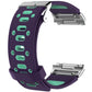 For Fitbit Ionic Two-tone Silicone Replacement Wrist Strap Watchband with Buckle & Connector