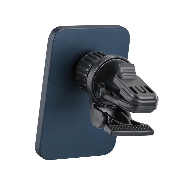 Magnetic car air-vent charger with black vent clip and mounting bracket