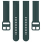 Universal Flat Head Groove Silicone Watch Band, 20mm, 22mm
