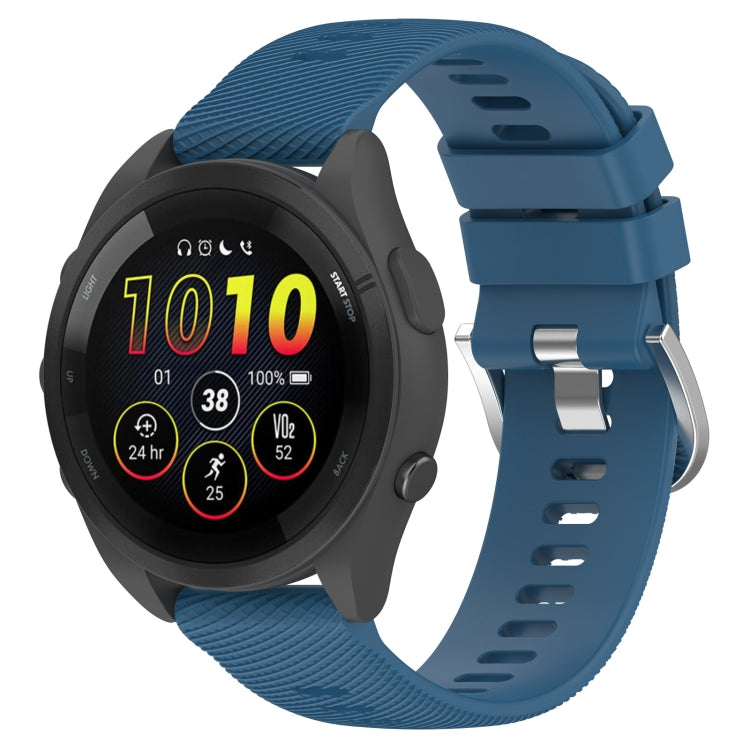 22mm Solid Color Silicone Watch Band, For Garmin Forerunner 265