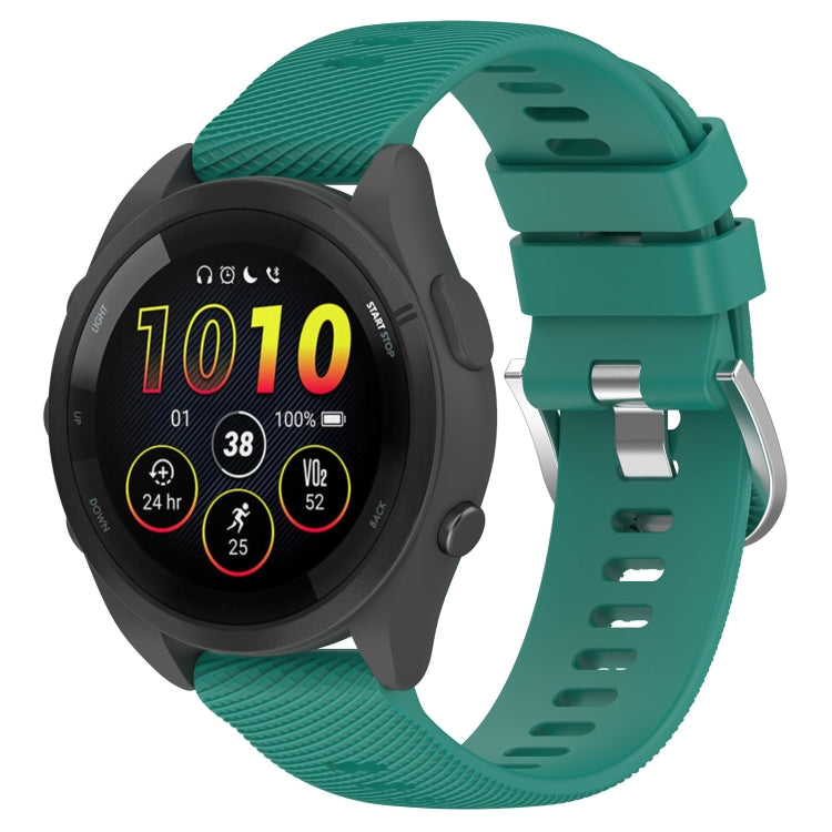 18mm Solid Color Silicone Watch Band, For Garmin Forerunner 265S
