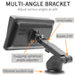 Multi-angle car display bracket with adjustable arm and silicone suction cup