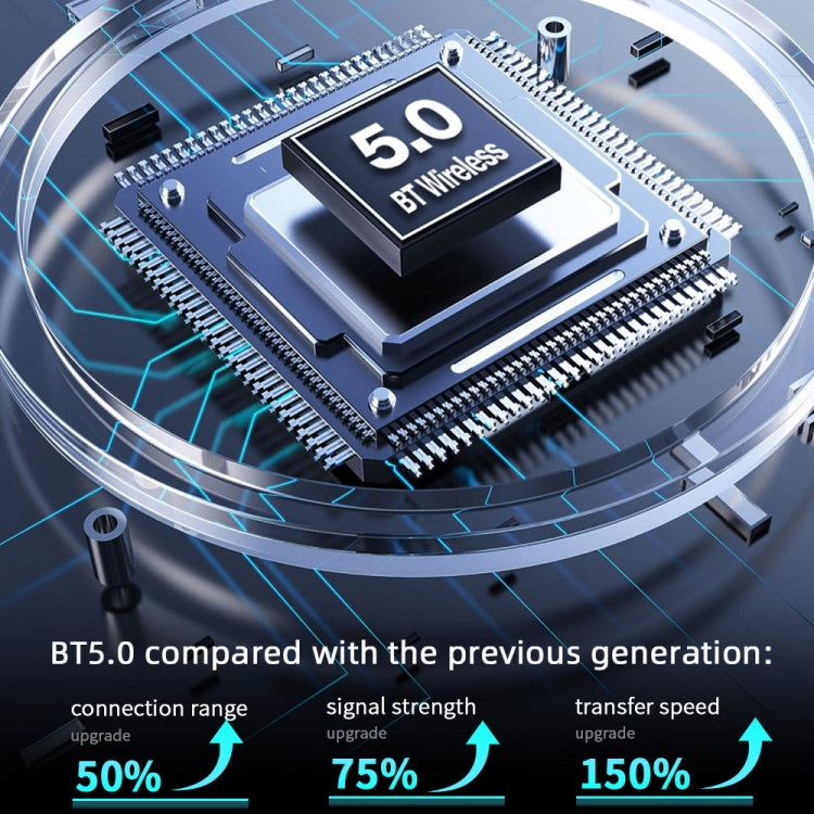 Close-up of Bluetooth wireless chip module on a circuit board