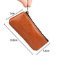 Firedog brown zippered pouch, approx. 10.8cm x 4.8cm x 5cm