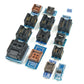 T48 programmer adapter set with stacked IC socket modules on blue boards