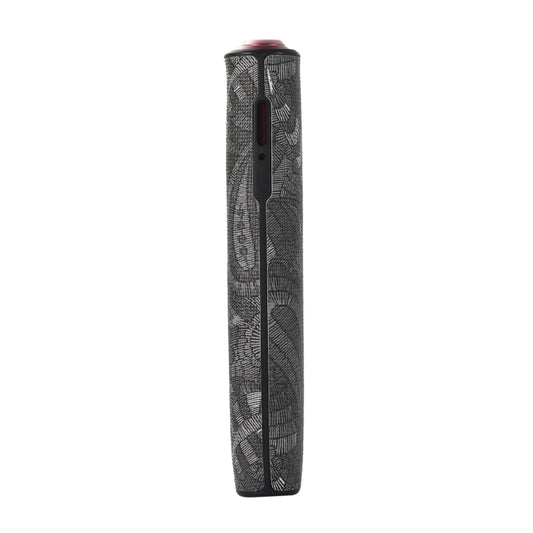 Slim electronic cigarette protective case for IQOS ILUMA ONE, dark gray patterned sleeve