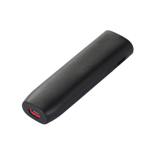 Leather electronic cigarette case in black with lanyard for IQOS ILUMA ONE