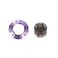 Purple studded replacement cap ring with clear inner cartridge