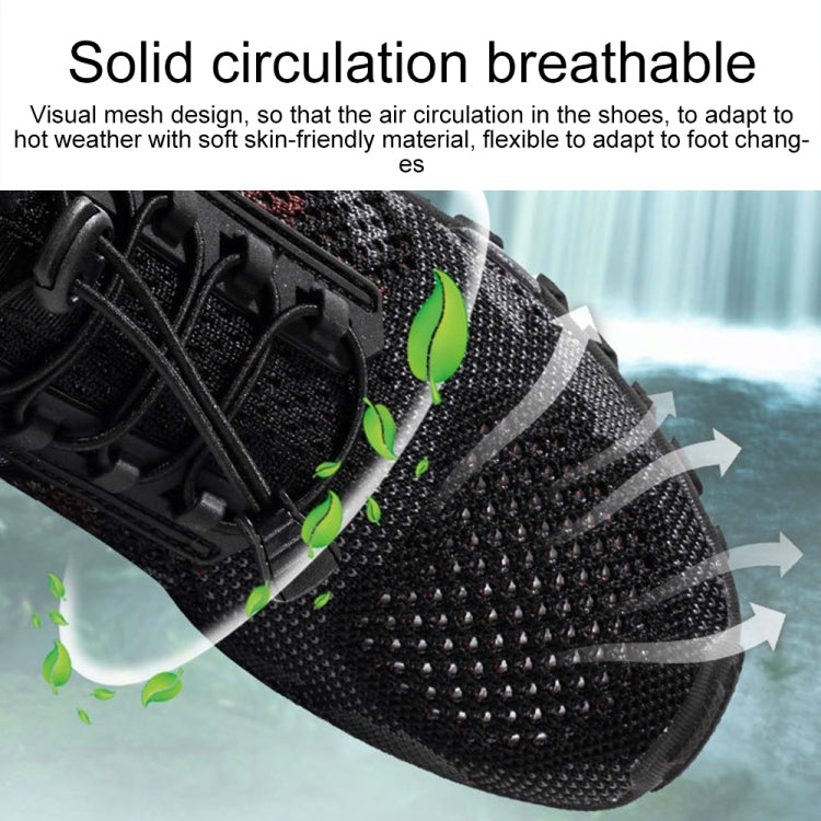 Men's breathable hiking shoes, breathable mesh upper with ventilated sole design